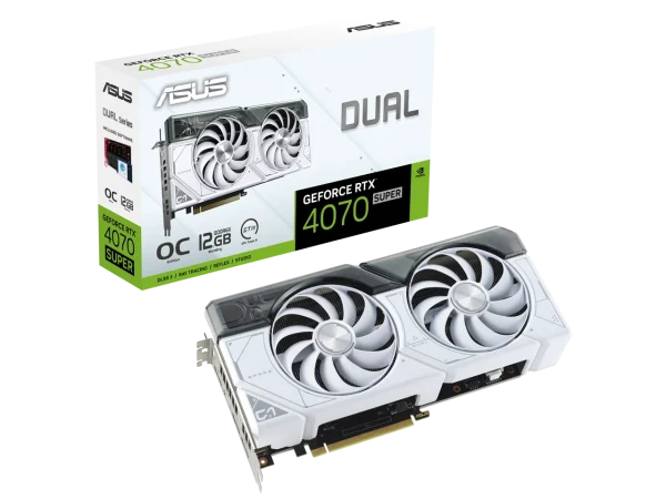 ASUS Dual GeForce RTX 4070 12GB DUAL-RTX4070S-O12G-WHITE