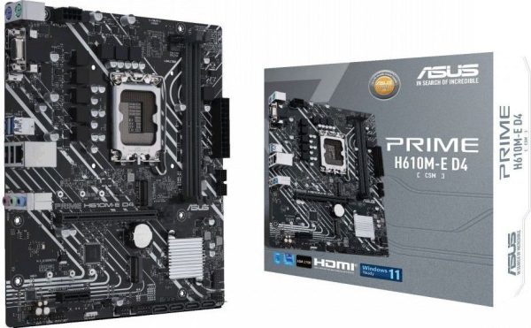 ¡Oferta! ASUS PRIME H610M-E D4 CSM LGA 1700 90MB19N0-M1EAYC
