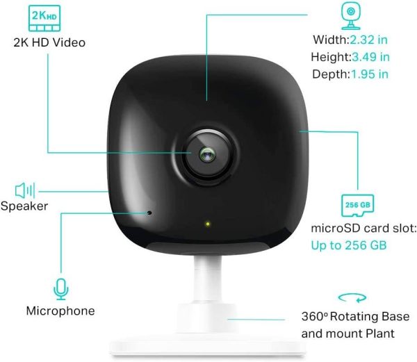 TP-LINK Cámara Vigilancia 2K 4MP Kasa Grabación 24/7 KC400 - Imagen 2