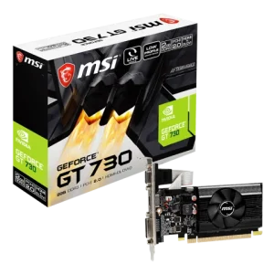 MSI GEFORCE GT730 2GB PCI-e 2.0/ VGA/ DVI/ HDMI N730K-2GD3H/LPV1