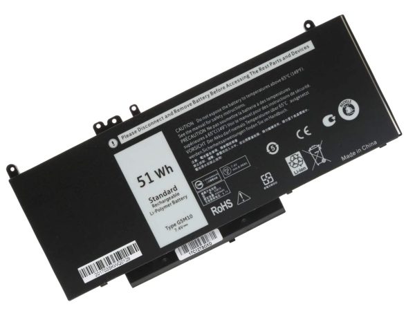 Batería Original Dell Latitude 14 15 E5450 E5550 E5250 51Wh 7.4V G5M10