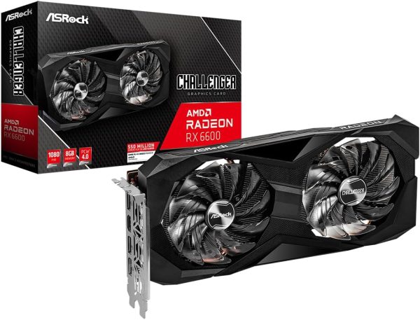 ASROCK RX6600 CHALLENGER D 8GB GDDR6 90-GA2RZZ-00UANL/F