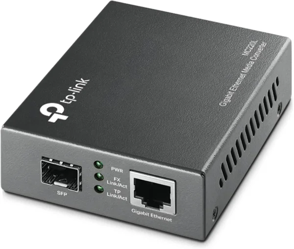 ¡Oferta! TP-LINK GIGABIT MEDIA CONVERTER FIBRA A UTP MC220L