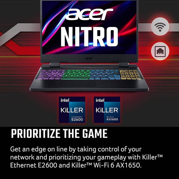 Acer Nitro 5 Gamer  GeForce RTX 3060 15.6" i7-12700H 16GB 512GB SSD 1TB NH.QFMAA.004 - Imagen 3