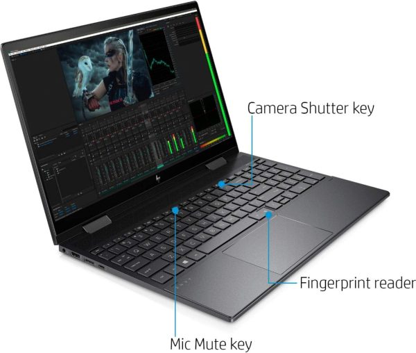 HP Envy 15.6" x360 Touch Laptop Intel Core i5-1240P 8GB RAM 512GB SSD 5U0Q5UA#ABA - Imagen 6