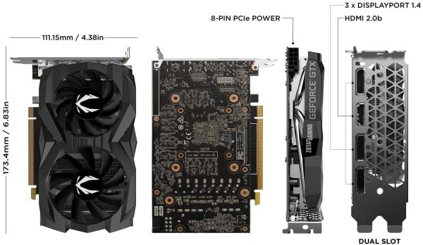 ZOTAC GeForce GTX 1660 Super 6GB GDDR6 ZT-T16620F-10L - Imagen 2