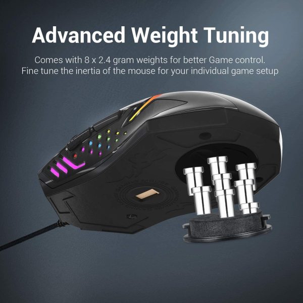 Redragon CENTROPHORUS M601 RGB Gaming Mouse M601 - Imagen 3