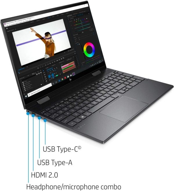 HP Envy 15.6" x360 Touch Laptop Intel Core i5-1240P 8GB RAM 512GB SSD 5U0Q5UA#ABA - Imagen 4