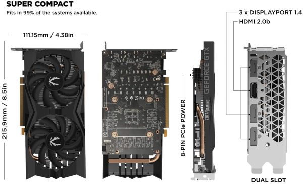 ZOTAC Gaming GeForce GTX 1660 6GB GDDR5 ZT-T16600K-10M - Imagen 4