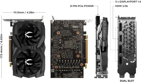 ZOTAC GAMING GEFORCE GTX 1660 6GB GDDR6 ZT-T16620J-10M - Imagen 2