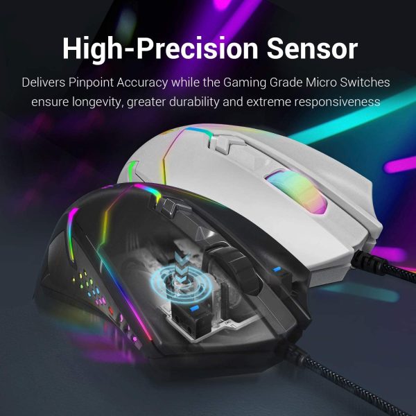 Redragon CENTROPHORUS M601 RGB Gaming Mouse M601 - Imagen 4