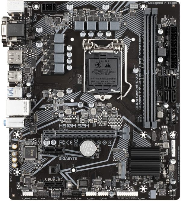 GIGABYTE H510M S2H LGA 1200 Intel H510 Motherboard H510M S2H - Imagen 4