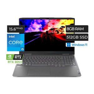 LENOVO LOQ 15IRH8 I5-12450H 8GB 512GB 15.6 RTX 3050 6GB 82XV0012US