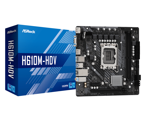 ASROCK H610M-HDV INTEL 1700 12TH GEN DDR4 H610MHDV