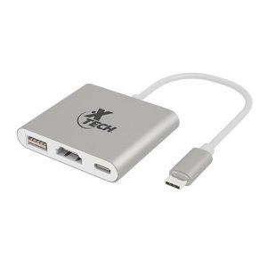 XTECH ADAPTADOR MULTIPUERTO USB TIPO C 3 EN 1 XTC-565