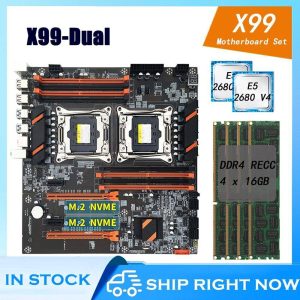 Combo X99 Dual  E5 2680 64GB DDR4 Server Combo