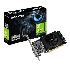 GIGABYTE NVIDIA GT710 2GB 64 BIT GDDR5  PCI EXPRESS 2.0 DVI-I  HDMI