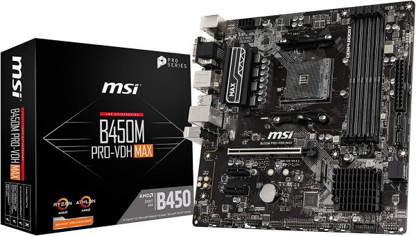MSI B450M PRO-VDH MAX AM4 AMD/4XDDR4 2666 M.2 VGA HDMI B450M PRO-VDH MAX