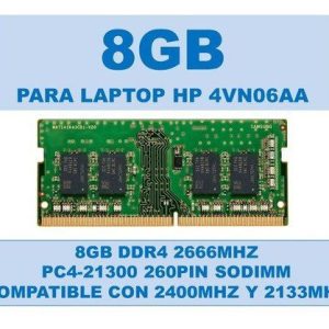 Memoria RAM HP 4VN06AA DDR4 8GB 2666 MHz 4VN06AA