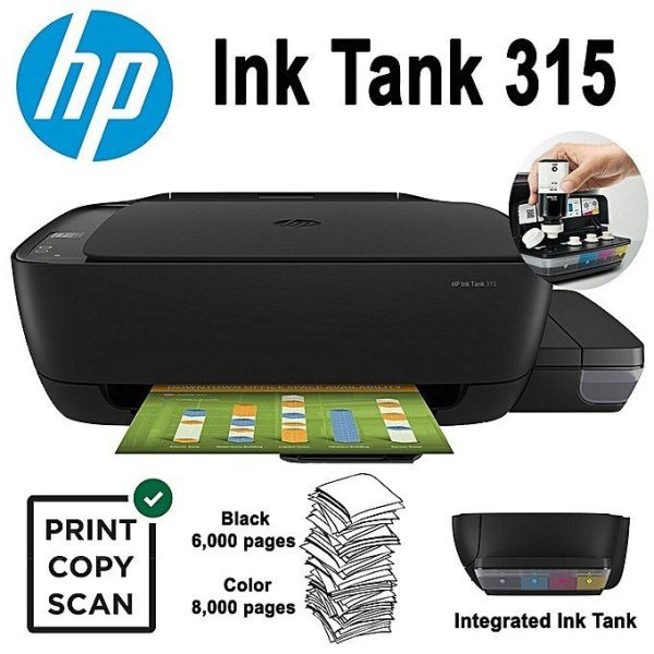 HP Ink Tank 315 Multifuncional Color Tanque Tinta Z4B04A#AKY