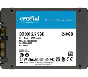 Crucial BX500 240GB 3D NAND SATA 2.5-inch SSD