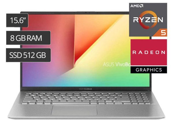 ASUS RYZEN AMD R5-3500U 15.6  8GB 512GB SSD X512DA-BTS2020RL