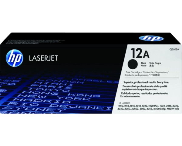 HP 12A Tóner Negro LaserJet Original Q2612A
