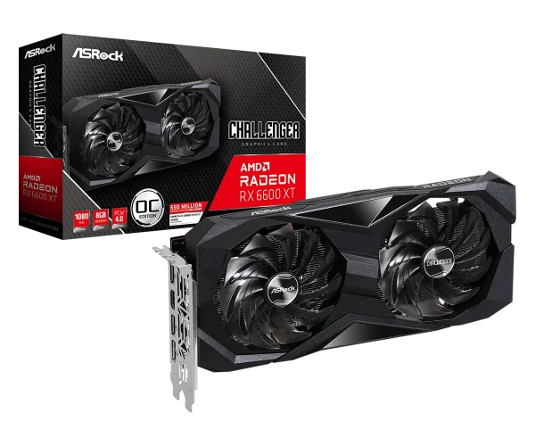 ASROCK AMD RADEON RX6600 CHALLENGER D 8GB 90-GA2RZZ-00UANL/F