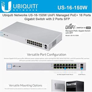 ¡Oferta! Ubiquiti SWITCH 16P POE+ UBIQUITI SPF US-16-150W