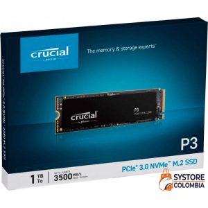 ¡Oferta! CRUCIAL 1TB P3 PCIe M.2 2280 SSD CT1000P3SSD8