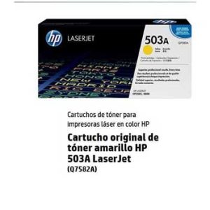 HP 503A TONER AMARILLO LASERJET Q7582A