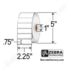 ¡Oferta! ZEBRA ETIQUETAS 2.25 x 0.75 3315 CAJA 12 ROLLOS ZEB-10015785