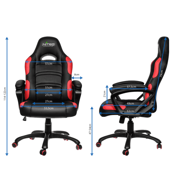 ¡Oferta! SILLA GAMING GAMEMAX NEGRA-ROJA GCR07 RD - Imagen 6