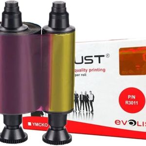 ¡Oferta! Evolis R3011 CINTA YMCKO 200 impresiones R3011
