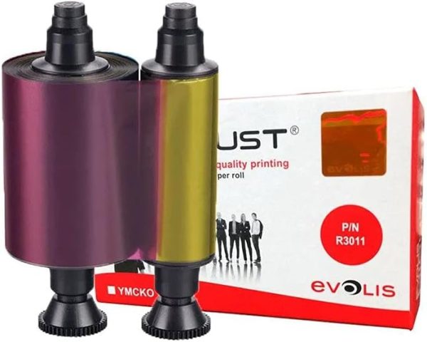 ¡Oferta! Evolis R3011 CINTA YMCKO 200 impresiones R3011