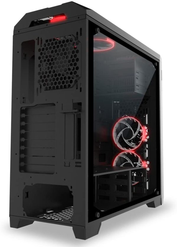 ¡Oferta! Azza STORM Full Tower Case 4 x Hurricane RGB CA-AZZA 6000B - Imagen 5