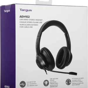 ¡Oferta! Targus AURICULAR estéreo Alámbrico USB-A AEH102TT