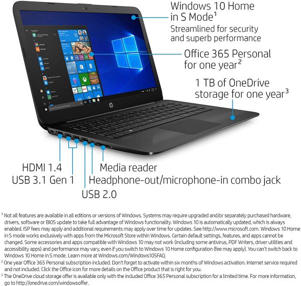 HP Stream Celeron N4000 4 GB 64 GB eMMC 14-cb159nr - Imagen 2
