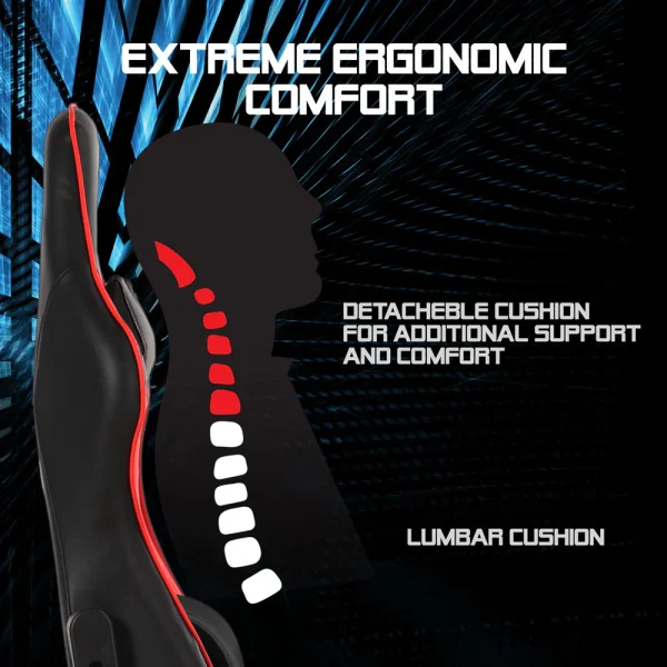 ARGOM GAMING COMBAT ERGO GX5 ARG-CH-9005RD - Imagen 5
