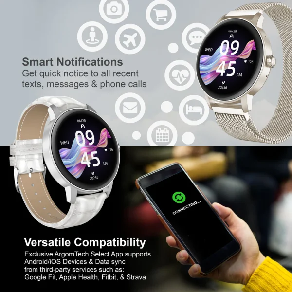 ¡Oferta! ARGOM SKEIWATCH NEGRO S55 ARG-WT-6055BK - Imagen 6