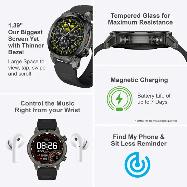 ¡Oferta! ARGOM SKEIWATCH NEGRO C70 ARG-WT-6070BK - Imagen 2