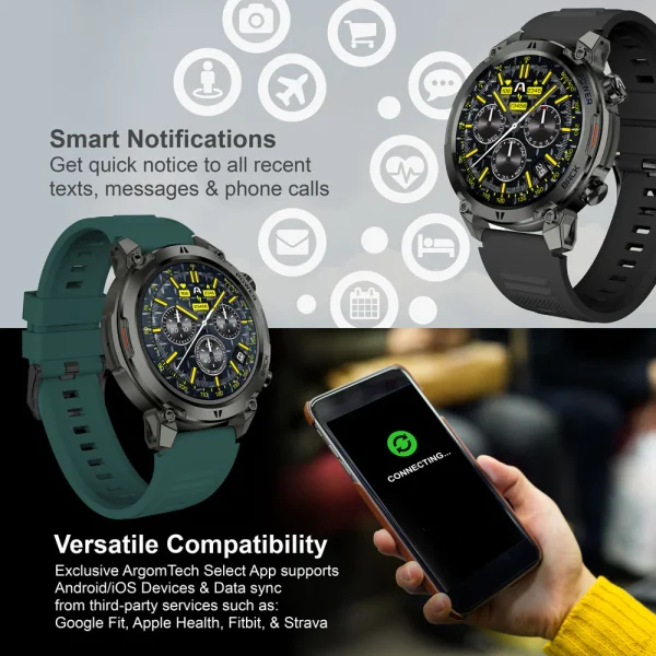 ¡Oferta! ARGOM SKEIWATCH NEGRO C70 ARG-WT-6070BK - Imagen 8