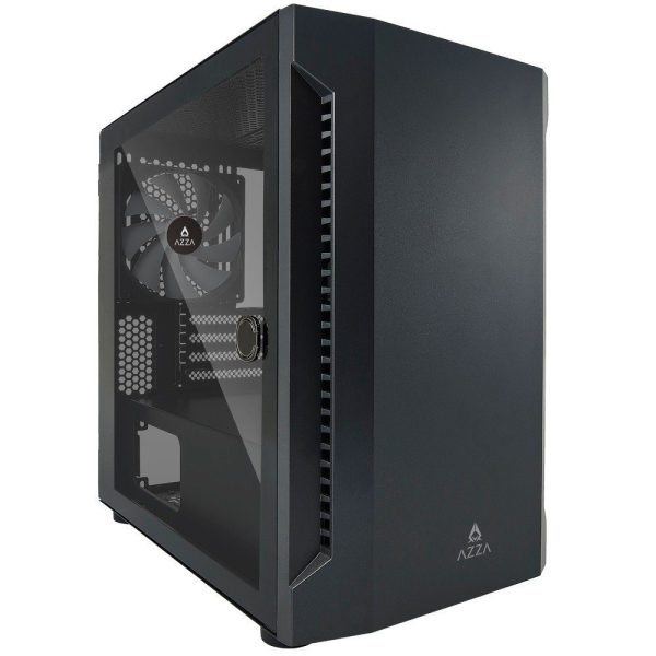 AZZA Micro ATX Mini Tower Tempered Glass Bastion 120 CSAZ-120 - Imagen 2