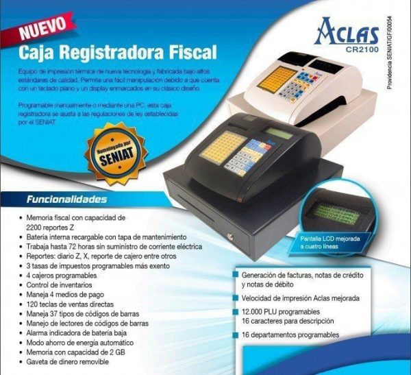 Aclas CR2100 Cajas Registradora  CR2100
