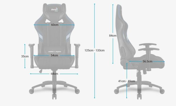 AeroCool  Aereo1 ALPHA Silla Gamer ALPHA-BK - Imagen 2