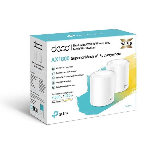¡Oferta! TP-LINK DECO X20 WIFI-MESH 2.4GHZ-5GHZ D-X20-2P
