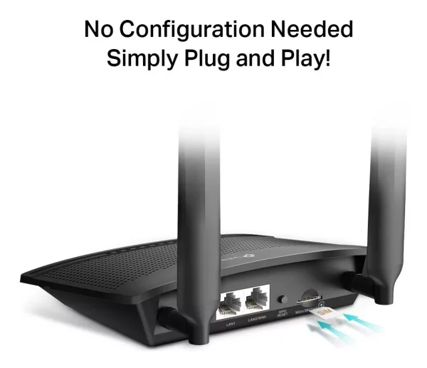 ¡Oferta! TP LINK ROUTER INALAMBRICO 4G LTE 300 MBPS TL-MR100 - Imagen 2