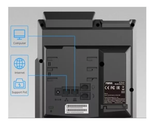 FANVIL Teléfono IP empresarial para 4 lineas SIP X3SG Pro - Imagen 3