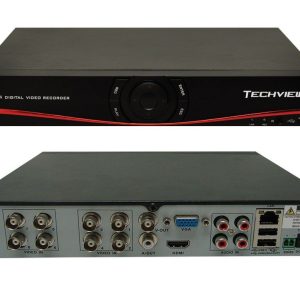 TECHVIEW DVR / HVR / NVR Hibrido 8 Canales TV-AHDVR8HD