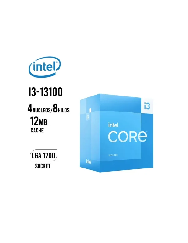 ¡Oferta! INTEL CORE I3-13100 FCLGA1700 BX8071513100